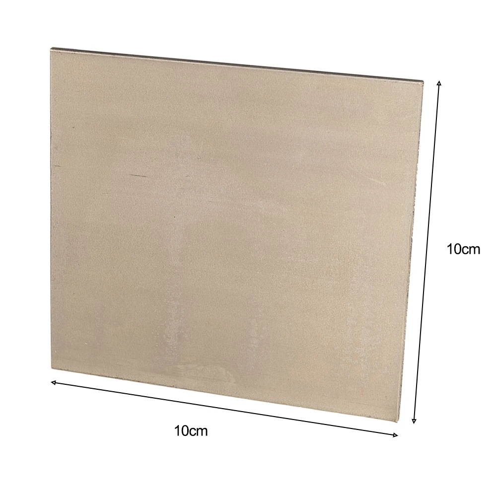 Placa de níquel puro 1mm * 100*100mm para elemento de ânodo de galvanoplastia, equipamento resistente a álcalis, materiais magnéticos permanentes, 1 peça