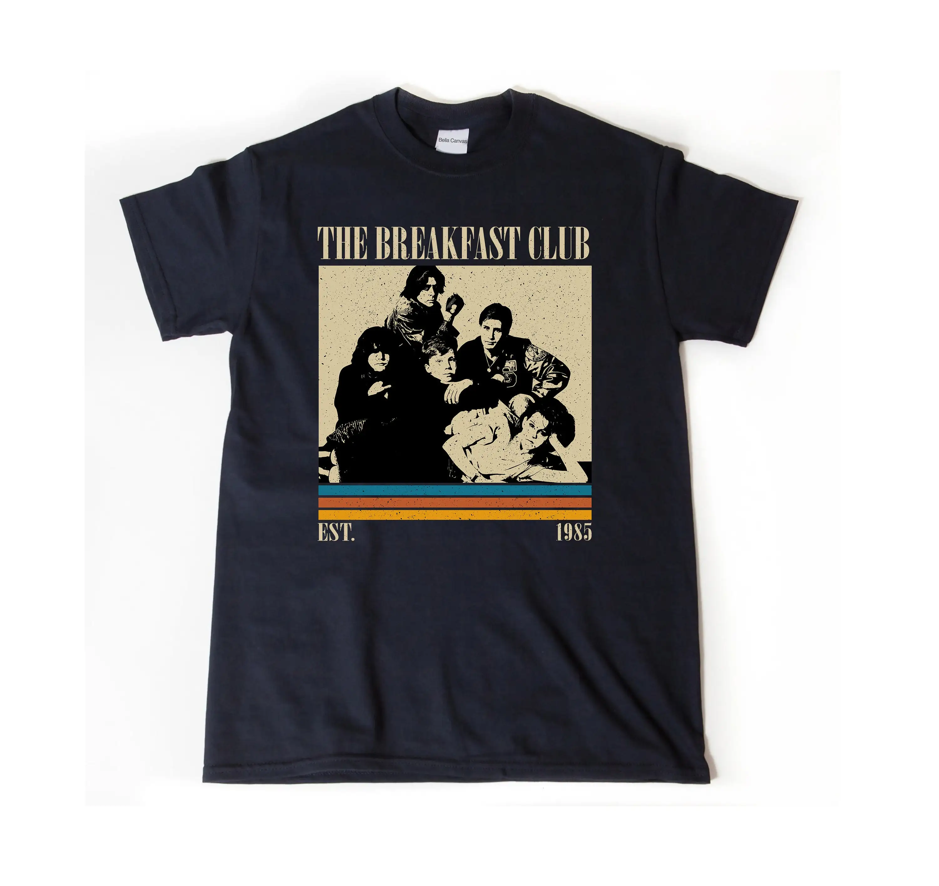 The Breakfast Club T Shirt Movie Vintage Midcentury Retro Minimalist