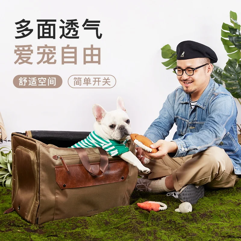 Blueport Pet Outdoor Backpack Dog And Cat General Travel Bag Anti Stress Shading Ventilation Large Dog Bag