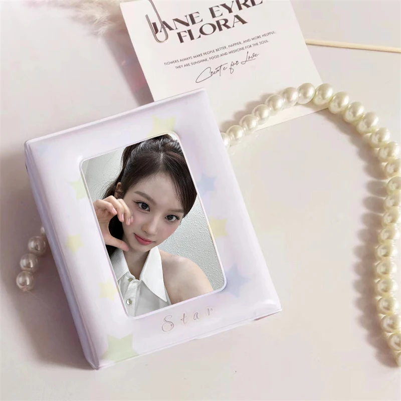 Cute Envelope Organizer 3 Inch Idol Album Photo Card Album Postcard Collectible Card Kpop Binder Lomo Card Photo Album image 5