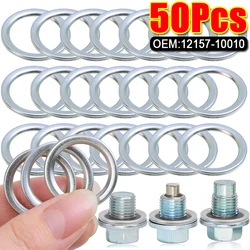 For Toyota Lexus Subaru 12157-10010 Auto Oil Pan Oil Drain Screw Seal Spacers Transmission Drain Plug Gaskets Cars Accessories