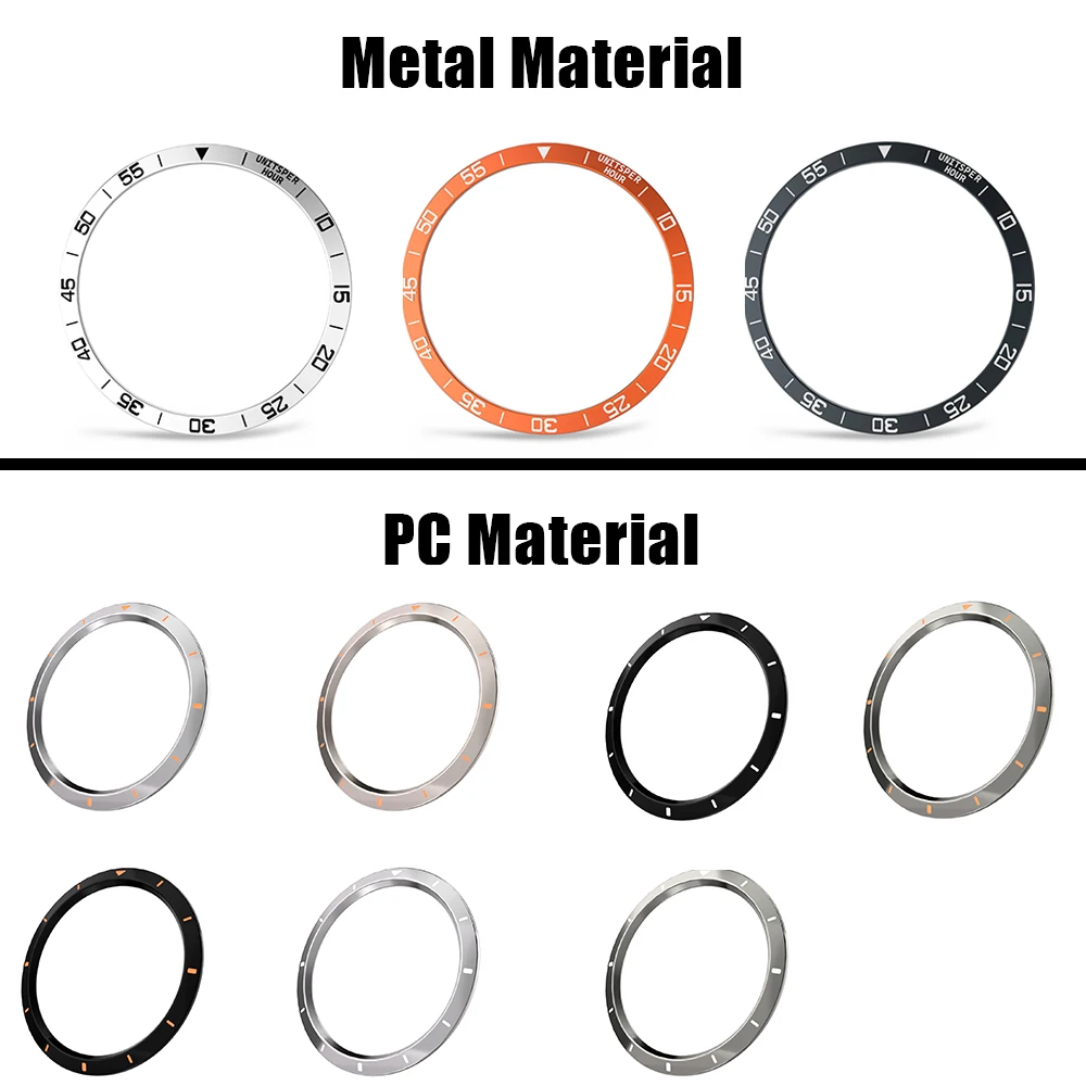 Protector Case Bezel Ring Case for Samsung Galaxy Watch Ultra 7 2025 47mm Time Scale Bezel Metal Steel Frame Case Accessories