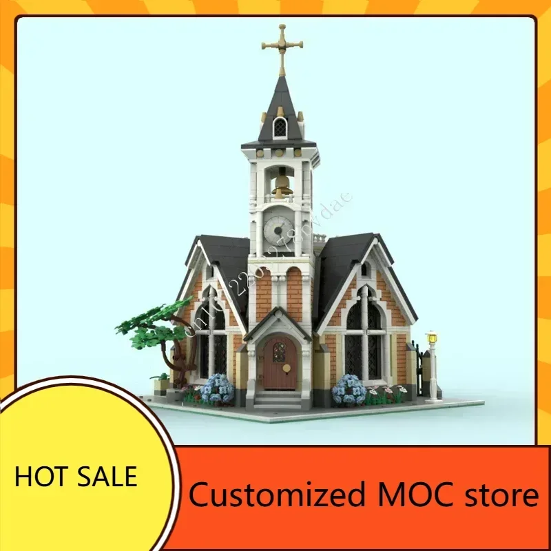 3117PCS St. Joseph's Memorial Church  MOC Holiday streetview Puzzles Architecture DIYAssembly Creative Toys Gifts for Kids Age