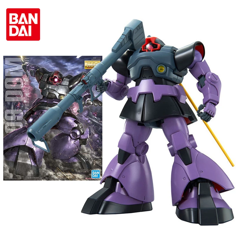 

Bandai Genuine Gundam Model Kit Anime Figure MG 1/100 MS-09 Dom MS Collection Gunpla Anime Action Figure Toys for Children