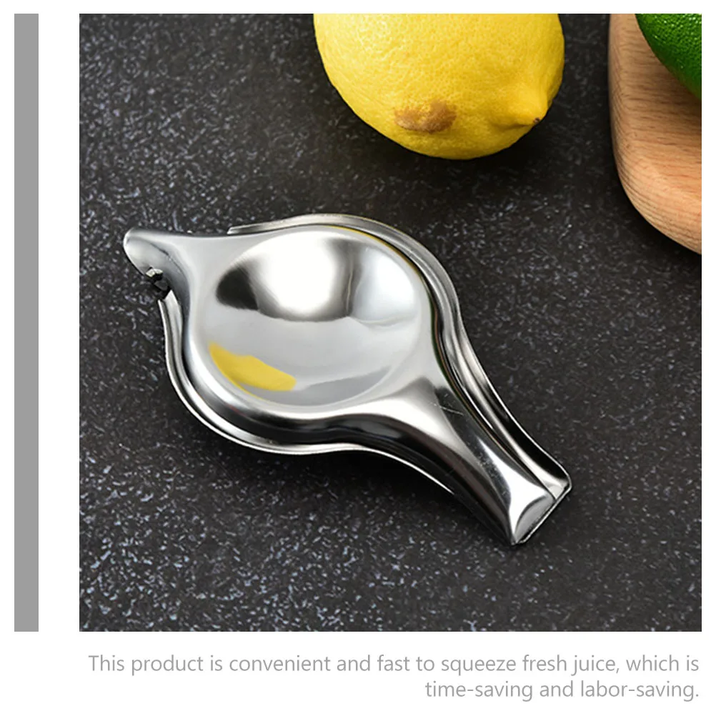 

2Pcs Manual Stainless Steel Fruit Juicer Lemon Squeezer Handheld Portable Citrus Press Kitchen Juice Maker Manual Juicer