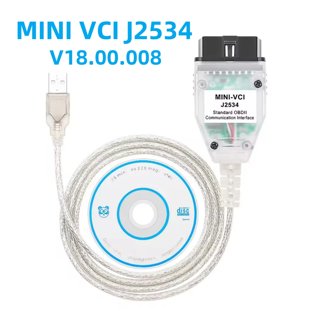 

Mini Vci для Toyota J2534 V18.00.008 OBD2 автомобильный диагностический кабель FT232RQ TIS Techstream MINI-VCI J2534 для Toyota