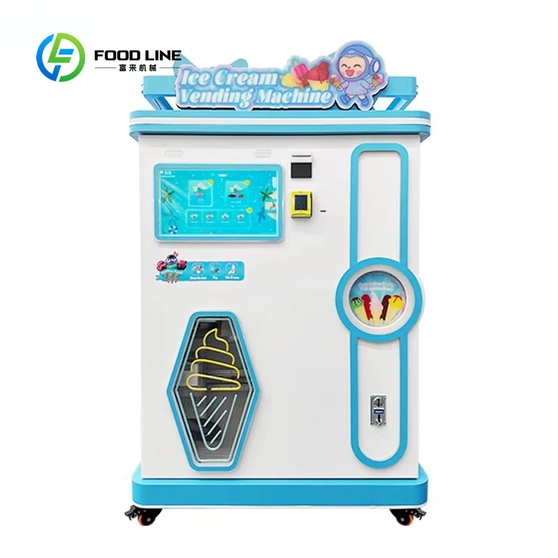 Factory Customized Multiple Flavors Soft Serve Ice Cream Vending Machine Fully Automatic Hot Sale Easy Operate Device