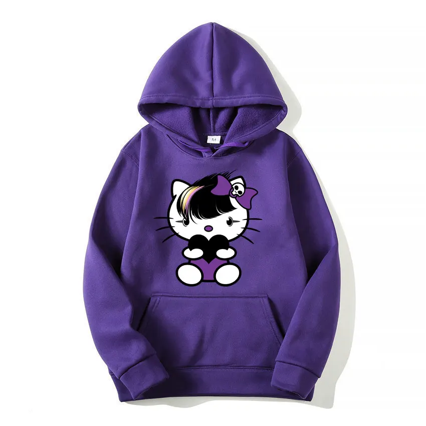 2024 Autumn/Winter New Boys and Girls Hot Hello Kitty Hoodie Couple Street Leisure Sports Shirt