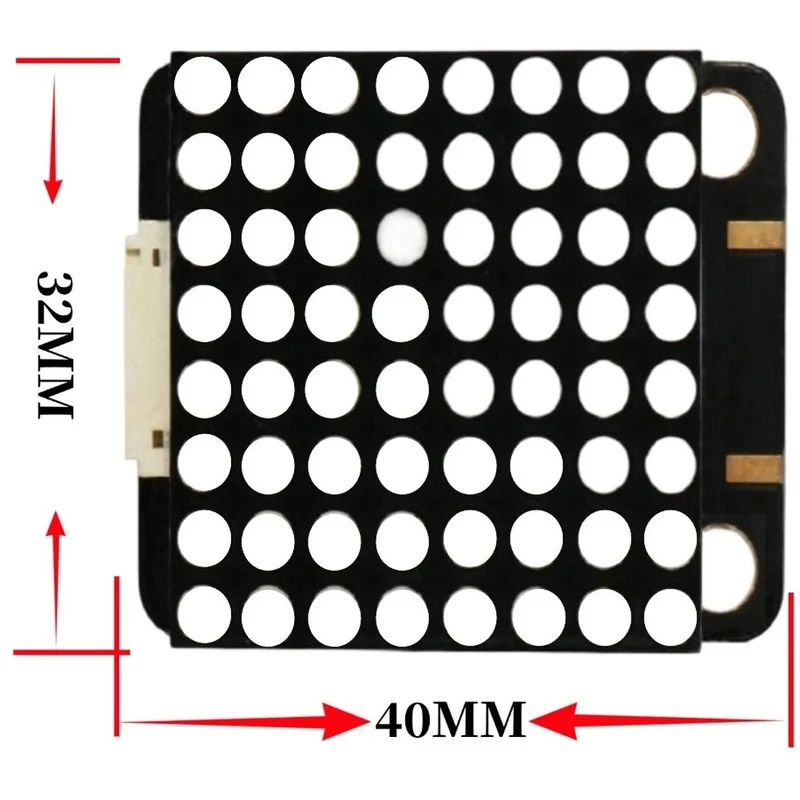 Super Sale MAX7219 8x8 LED Dot Matrix Display Module SPI 3.3V 5V Anti-Reverse PH2.0 for Arduino ESP32 Raspberry Pi