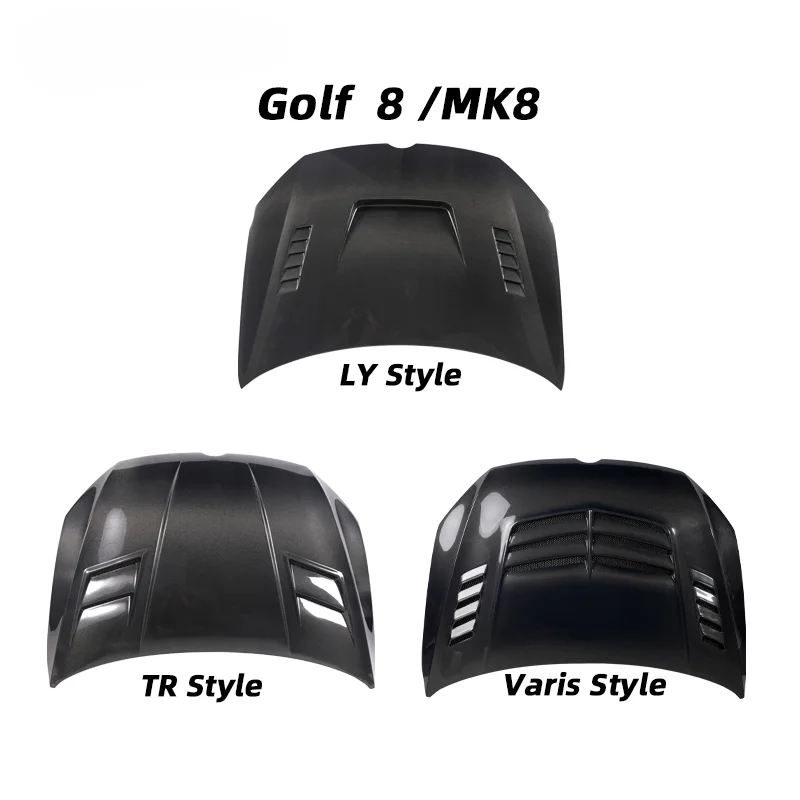 Car Tuning Body Part VW Golf 5 6 7 8 MK5 MK6 MK7 MK8 Engine Cover Hood Carbon Fiber Front Bonnet For Golf Engine Hood