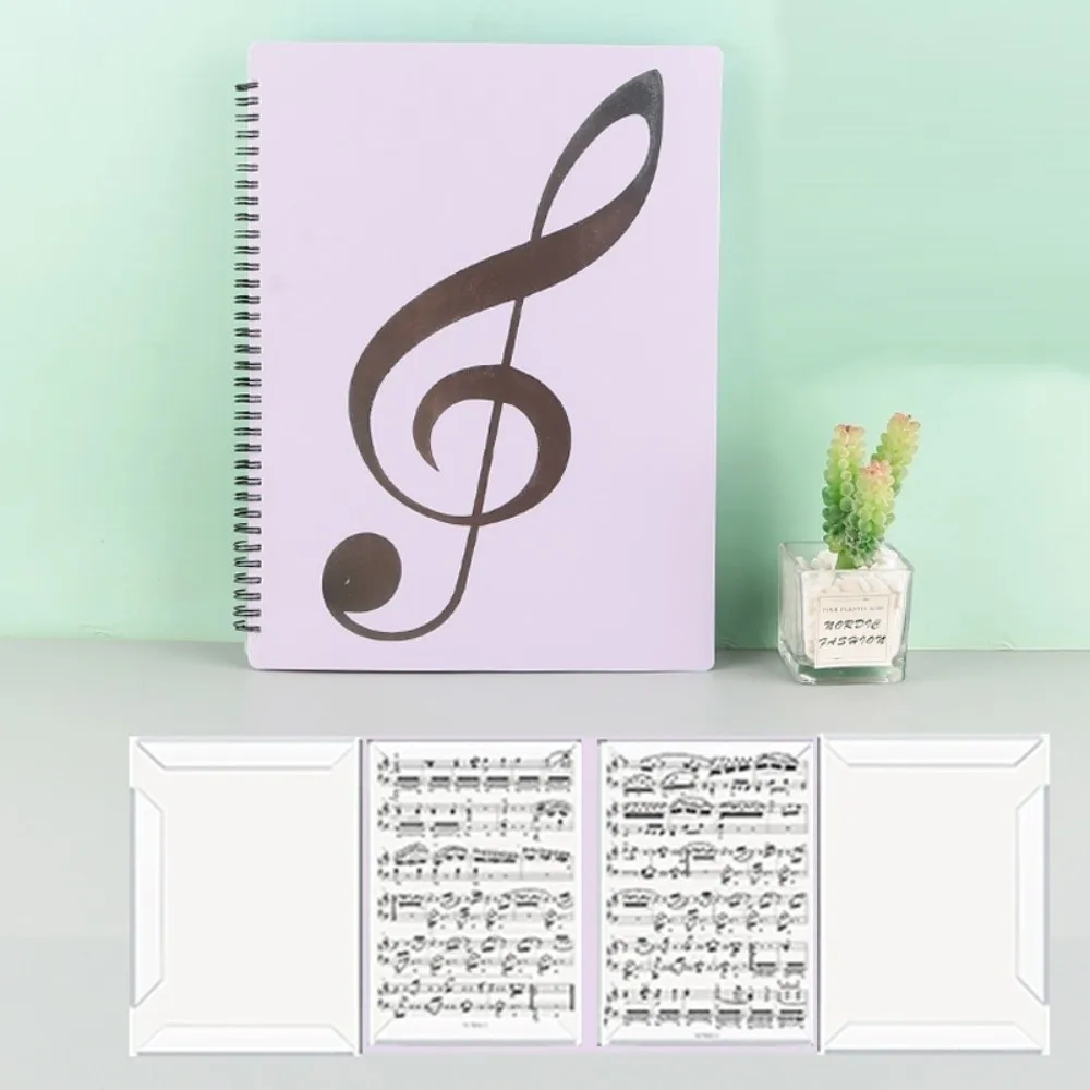 แฟ้มใส่โน้ตเพลงแบบหลายชั้น ดีไซน์ต่อเนื่อง ถอดออกได้ เขียนได้ ใส่โน้ตเพลงเปียโน 40 ช่อง ใส่เอกสารขนาด Letter ได้