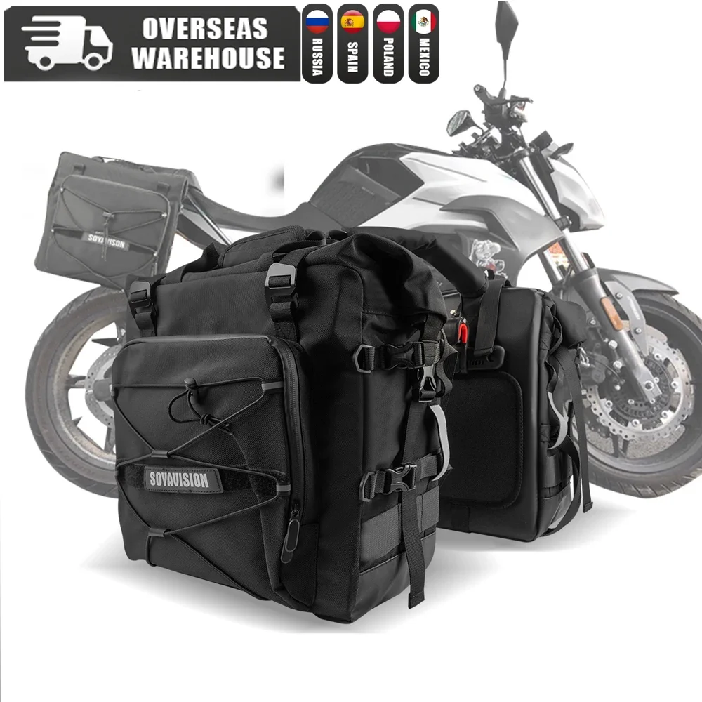 1 piece Motorcycle Side Bag Quick Release Motor Saddlebag Back Seat Bag