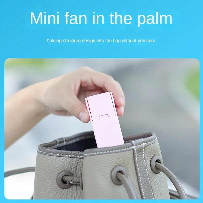 USB Mini Fan Pocket Folding Handheld Elektro-Lüfter wiederauf ladbare hohe Windkraft Desktop Folding kleinen Lüfter