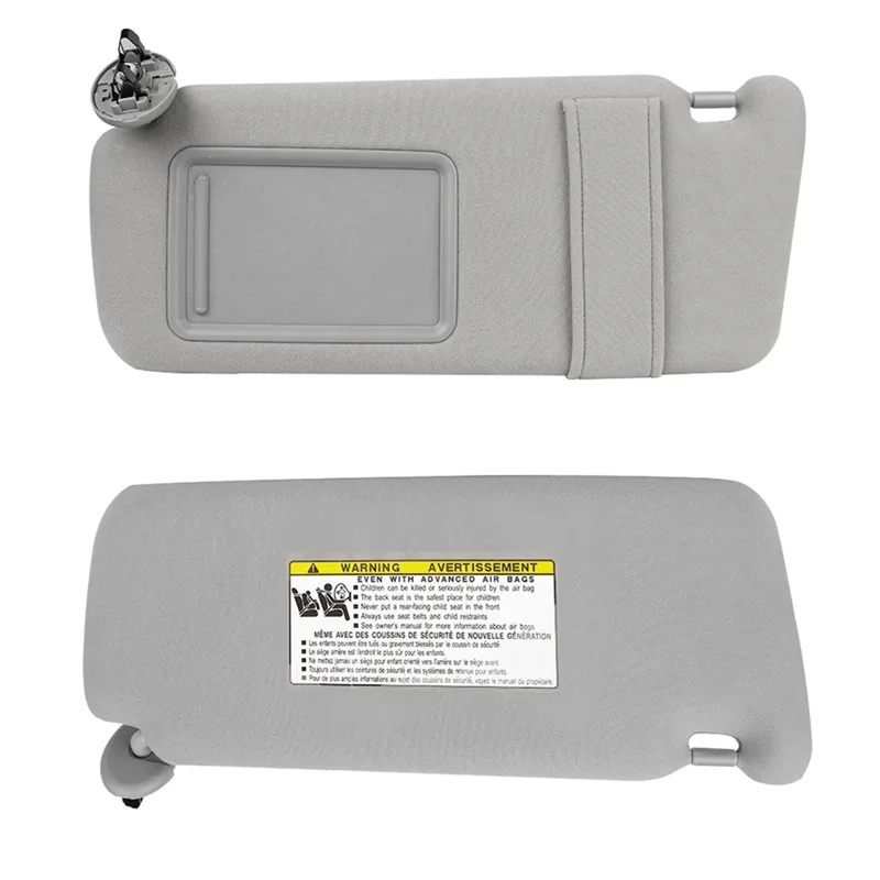 1Pair Sun Visor with Makeup Mirror for Toyota Camry Sun Visor Window Sunshade Sun Shade Block 74310-06750 74320-06780