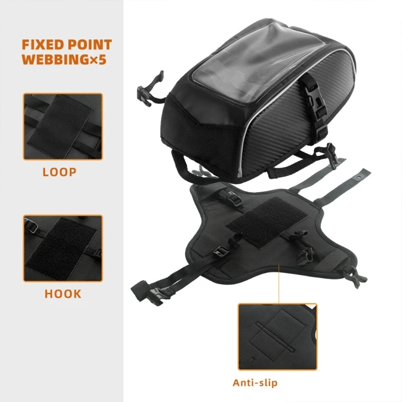 

Q39F Motorcycle Touchable Navigation Holder Tanks Bag for Ryker 600 900 2019-22