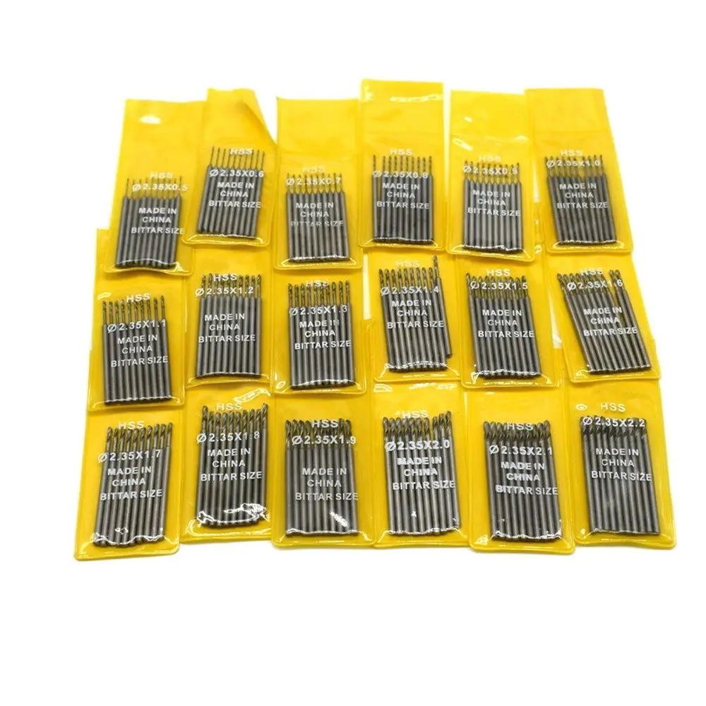 10PCS Drill Bit For Metal Wood Working  Drilling  Shank 2.35mm Jewelry Engraving Tool