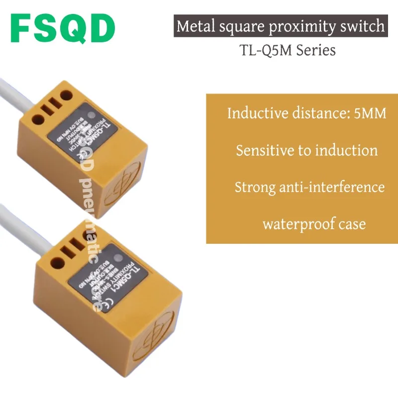 TL-Q5MC1 TL-Q5MC2 TLQ5MF1/F2/D1/D2/Y1/Y2/N1/N2/P1/P2/D1/D2/A1/A2 FSQD Metal square proximity switch TL TLQ5M Series