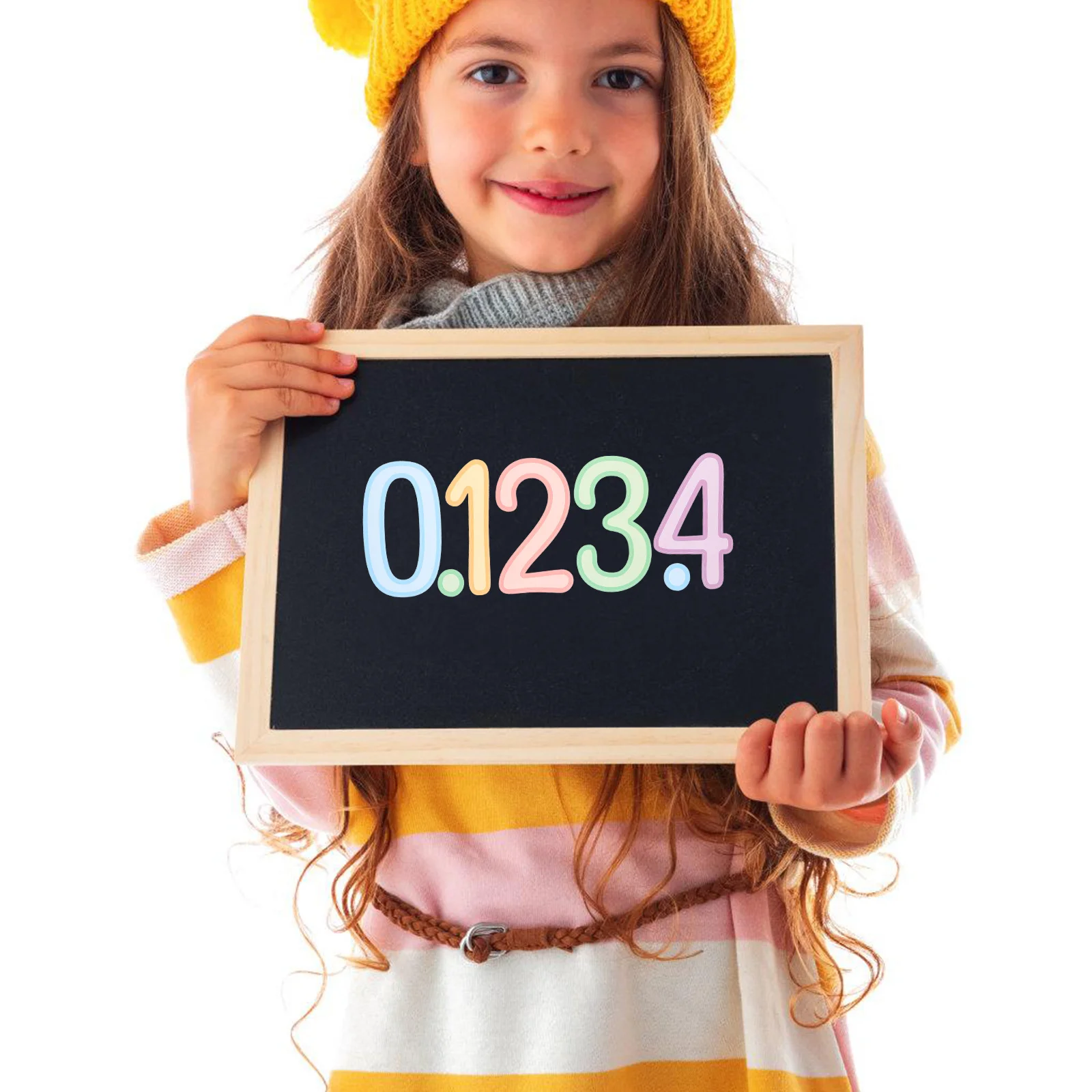 5 Sheets Digital Stickers Vibrant Colors Selfadhesive Mailbox Address Signs Exterior Numbers for Outside Use