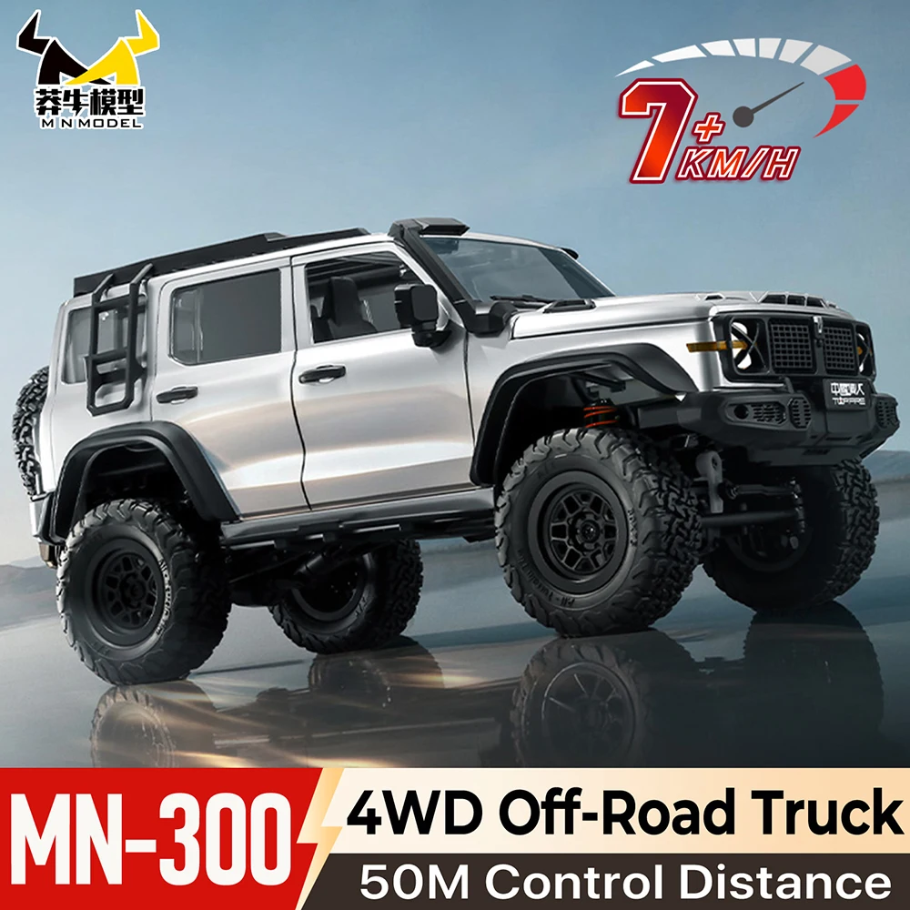 MN MODEL1/12 Off-Road Car 7km/h Four-wheel Drive Truck 1200mAh 50M Open Doors Design