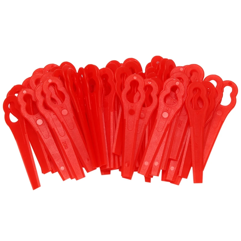 ABGG-80Pcs Replacement Grass Trimmer Blades Spare Part Lawn Mower Cutting Blades Cutter Tool