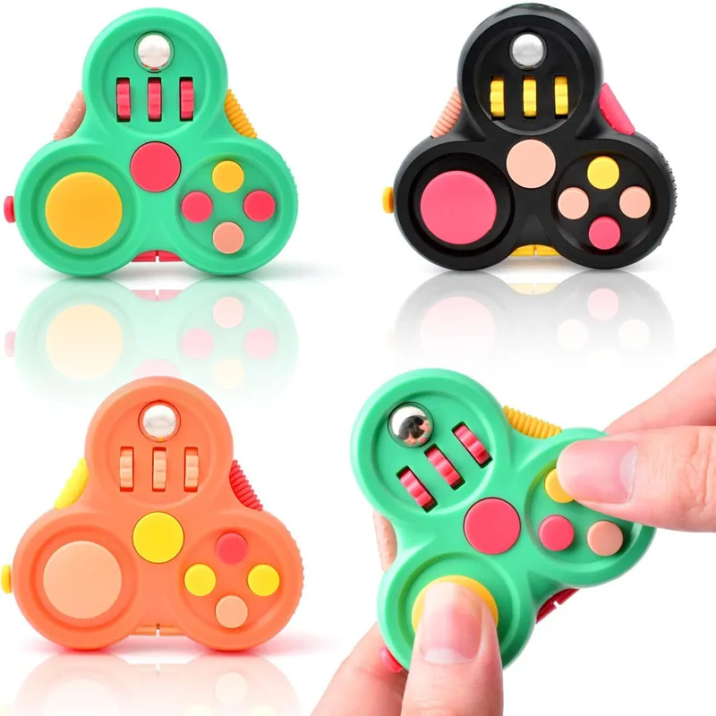 Fingertip Game Controller Spinner Quiet Fidget Clicker Joystick Gear Focus Relieves Stress ADHD Office Fun Creative Gifts Adults