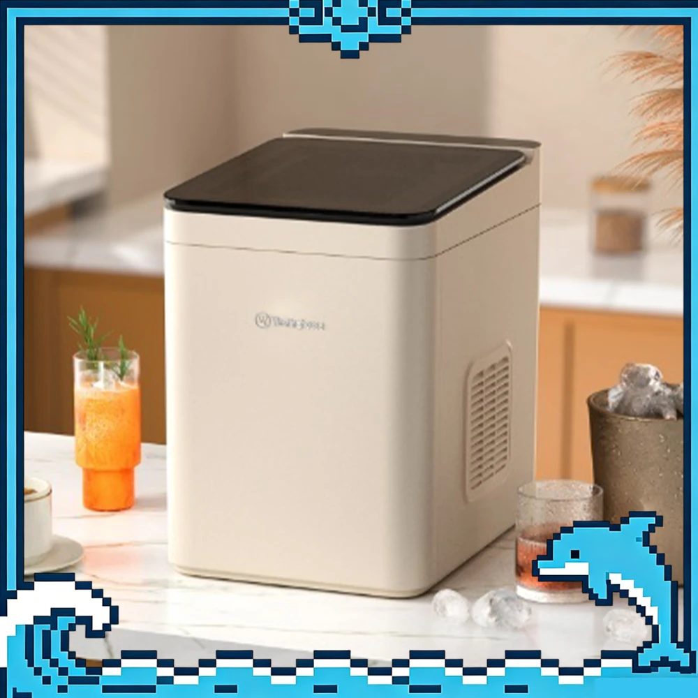 

Westinghouse WH-15A Ice Machine Three-Layer Lock Cooling UV Sterilization Desktop Ice Maker Full Touch Screen Control For Gifts