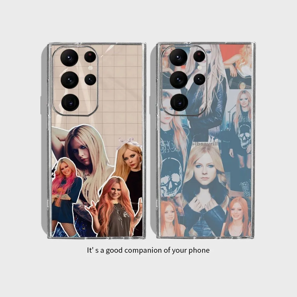 A-Avril Ramona Lavigne Phone Case for Samsung Galaxy S24 Ultra S22 S23 Ultra S21 S20 5G Protective Silicone TPU Funda