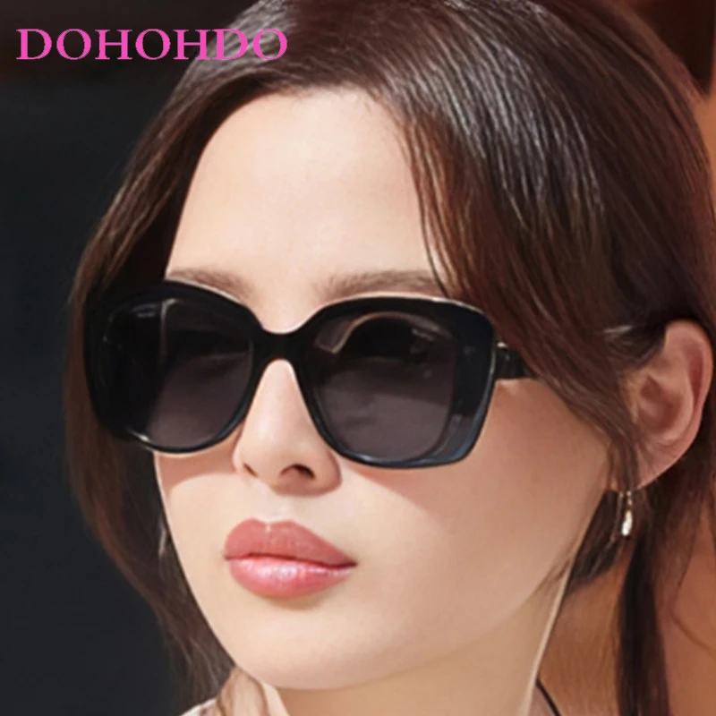 

Trendy Big Frame Cat Eye Sunglasses For Men Fashion Luxury Brand Designer Women Outdoor Travel Driving Sunshade Glasses UV400