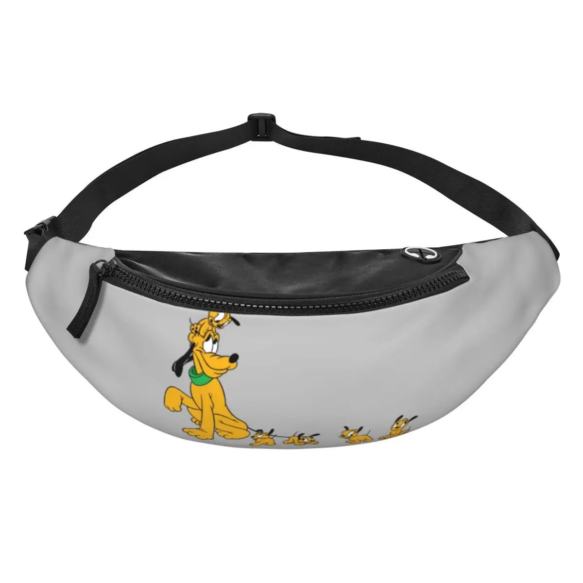 Bolsa de cintura personalizada con dibujos animados de P-Pluto, bolsa cruzada para la cintura, para mujeres y hombres, bolsa para teléfono y dinero para viajar