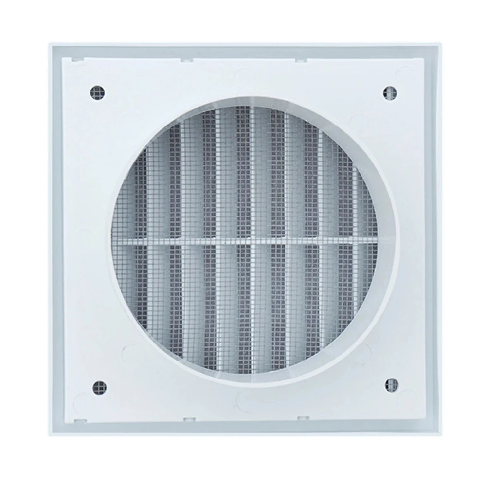 Square Air Vent Grille with Precision Louver Angles and Removable Screen for Effective Rain and Pest Protection