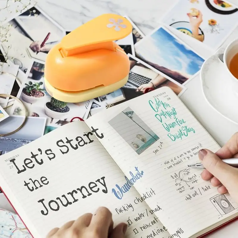 Papier Locher Hand Loch Loch Papier Locher Einzel loch Papier Locher tragbare Cartoon Formen Locher für Handwerk Grußkarten