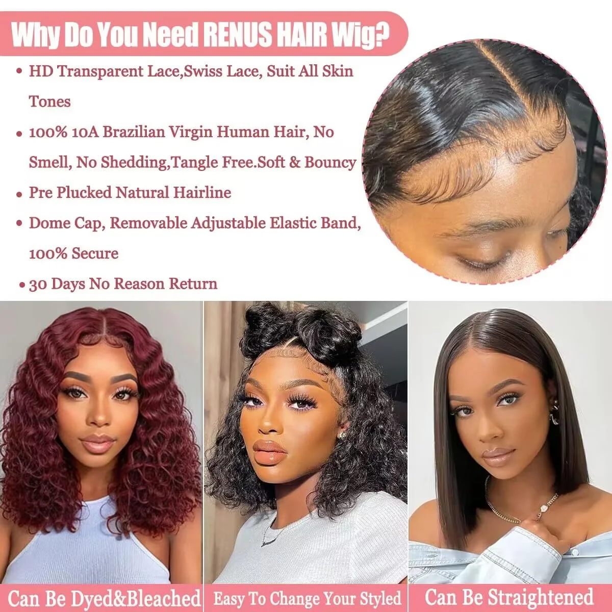 Short Curly Bobs Human Hair Lace Frontal Wigs For Women Cheap Deep Water Wave 13x4 Hd Transparent 4x4 Closure Wig Human Hair Wig