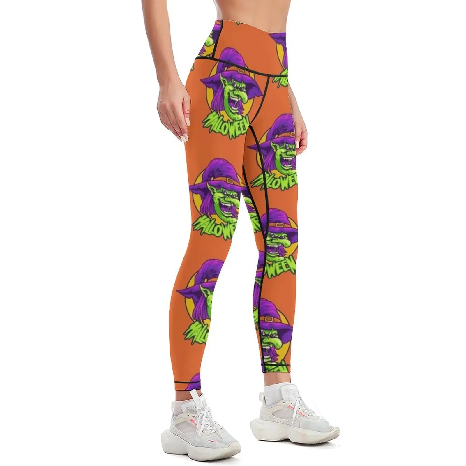 Pumpkins Scary Trick or Treat Happy Halloween Leggings Women sportwear Female legging pants Womens Leggings