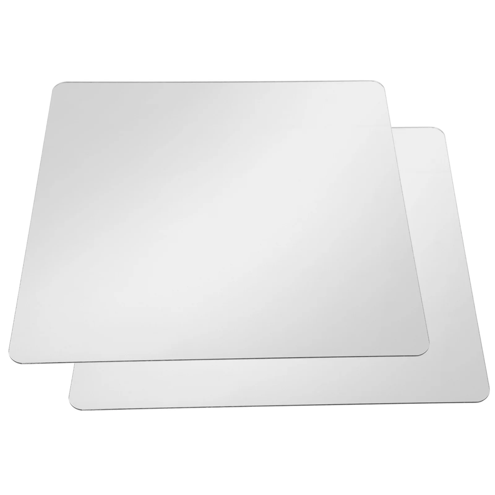 

2Pcs Stick on Mirrors for Wall Acrylic Mirror Tiles Square Design Easy Installation Modern Home Decor Square Mirrors for Wall