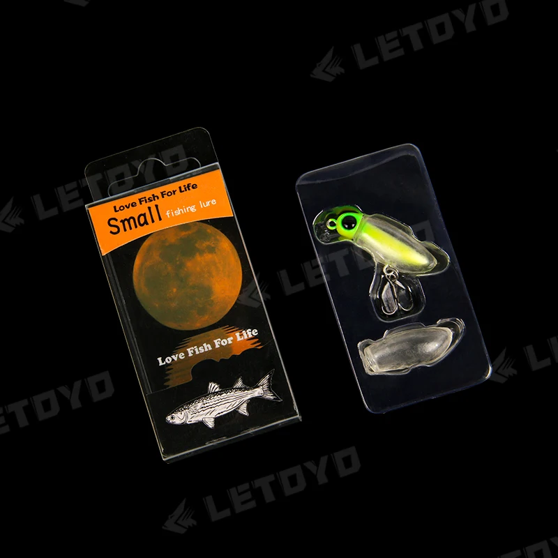 LETOYO MuteBall Minnow 38F/Pencil38F 38mm 2.7g Surface Artificial Insect Bait Soft Plastic Body Mini Floating Trout Fishing Lure