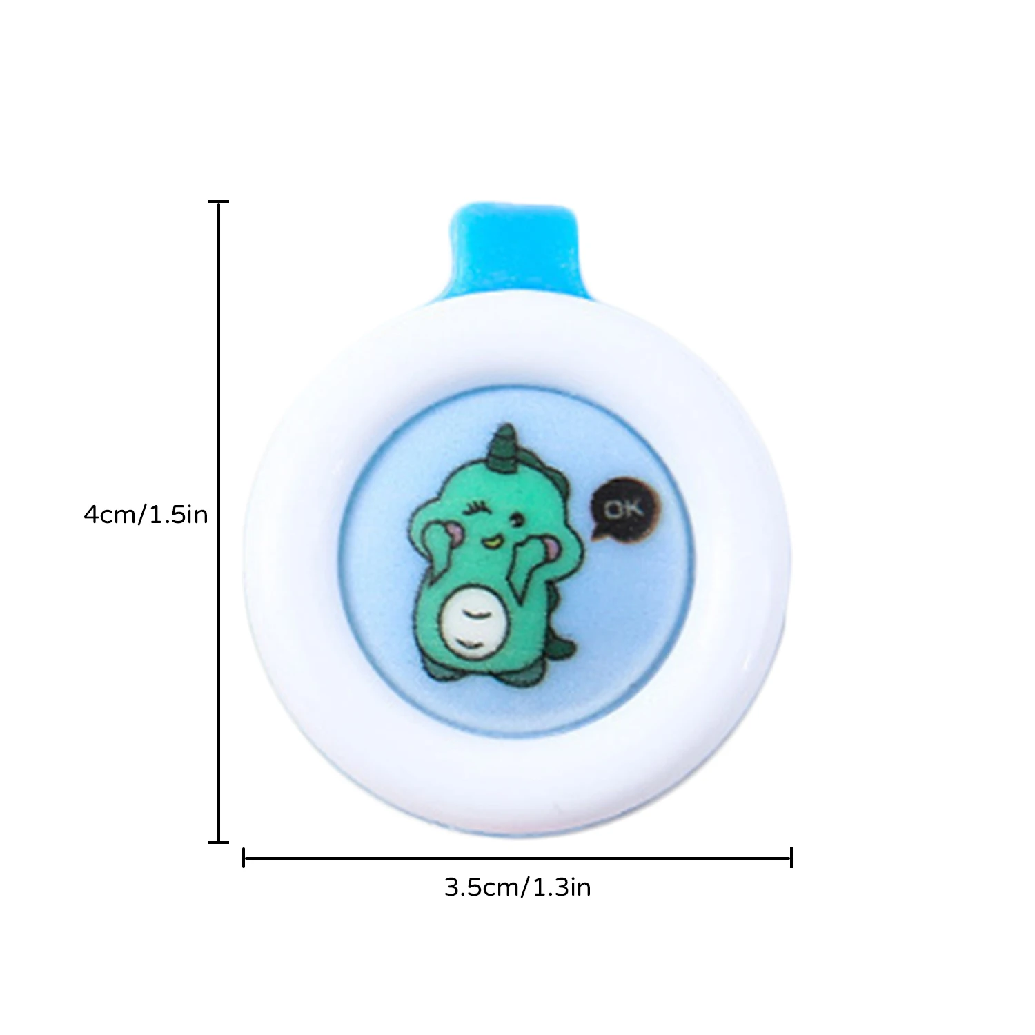 1Pcs Cartoon pattern solid outdoor mosquito buckle Baby maternity protective aromatherapy buckle, children\'s collar carry buckle