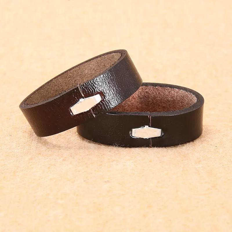 Men\'s leather 3.5 wide belt ring fixing ring leather meson waistband tail accessories fixing ring leather ring buckle