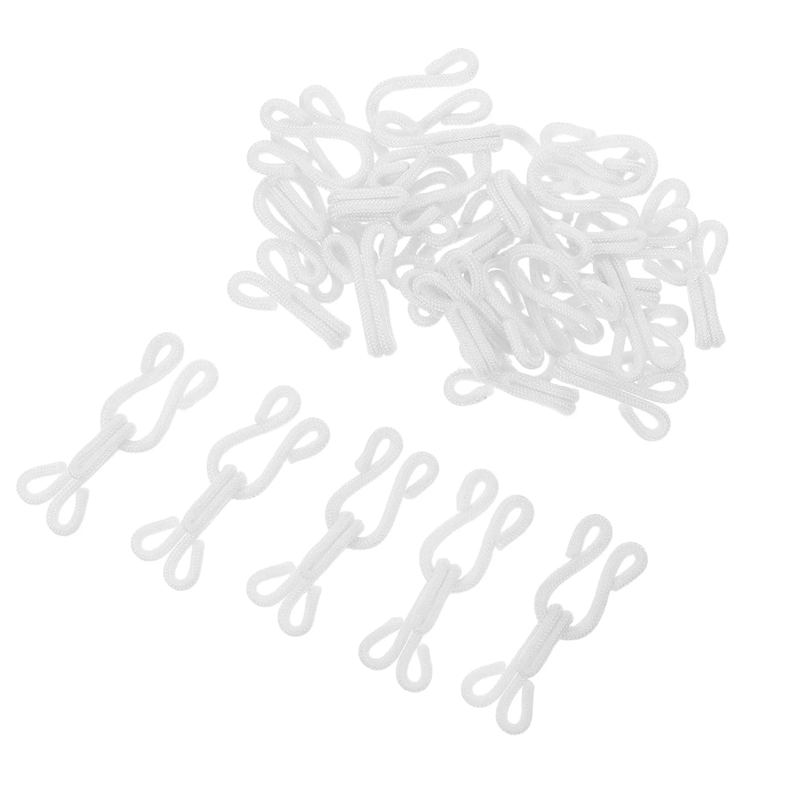 

20 Sets Metal Sewing Hook and Eye Closures Bra Hooks Replacement Skirt Closure Hooks Invisible DIY Clothing Fasteners Pants Hook
