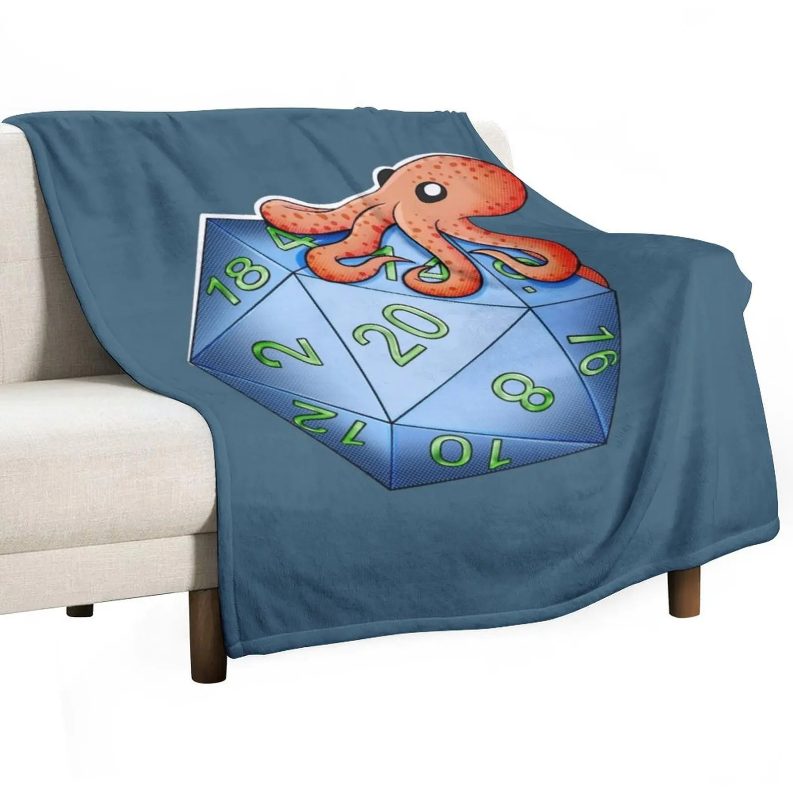 

D20 Octopus Throw Blanket Camping Luxury Throw Blankets