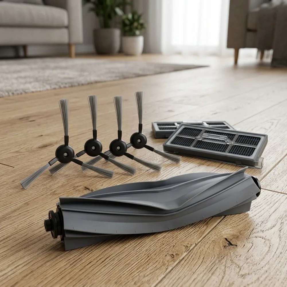 Robot Vacuum Roller P70Pro Ultra Side Brushes Multi-layer Filtration System Captures 99 Percent Fine Dust As Shown