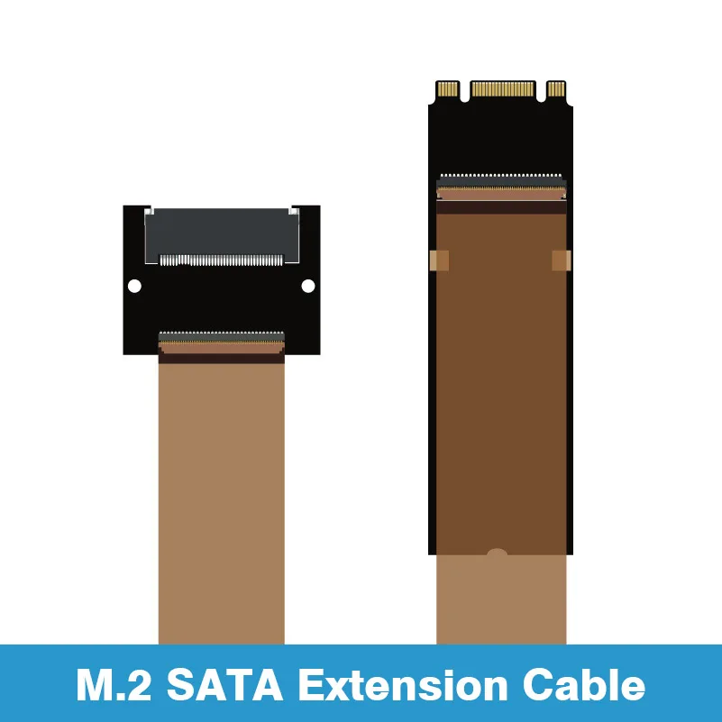 M.2 Sata Extension Cable B key SSD External Ngff Solid State Drive Extender Card 2242/2280 10cm 30cm