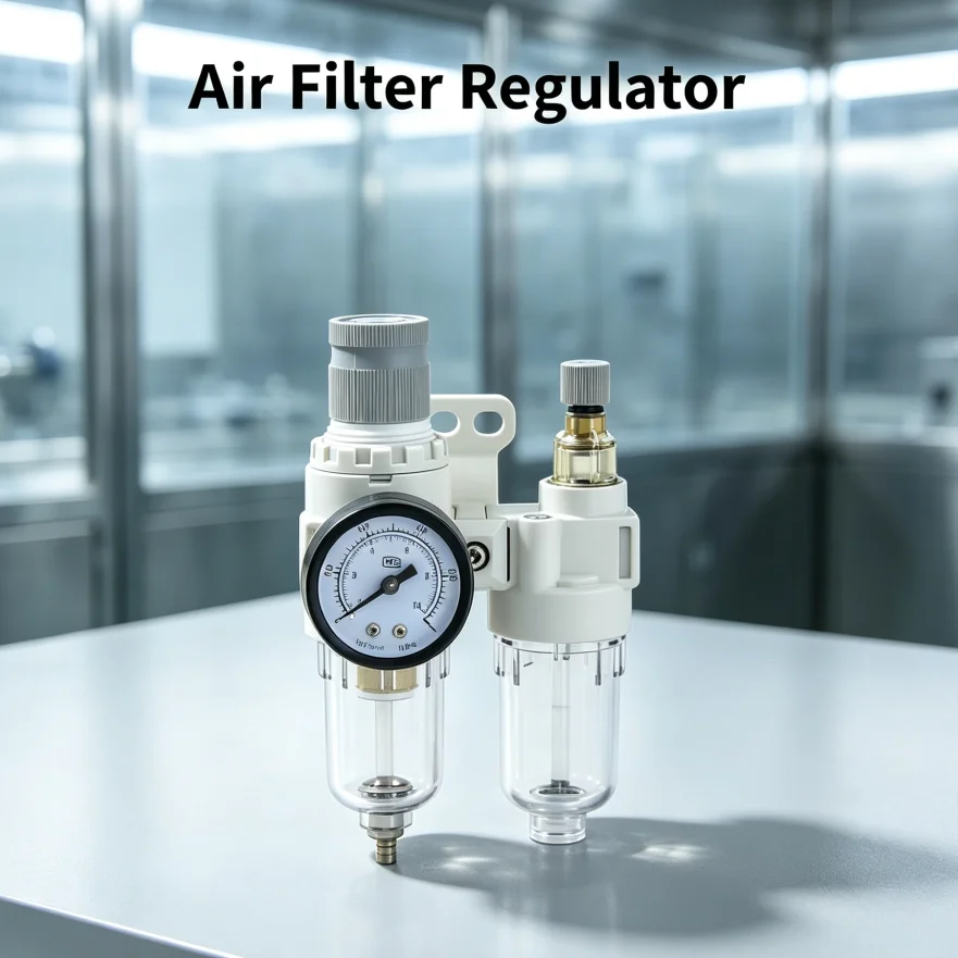AC Series Pneumatic Air Filter Regulator Lubricator 3 Unit Air Source Treatment Unit