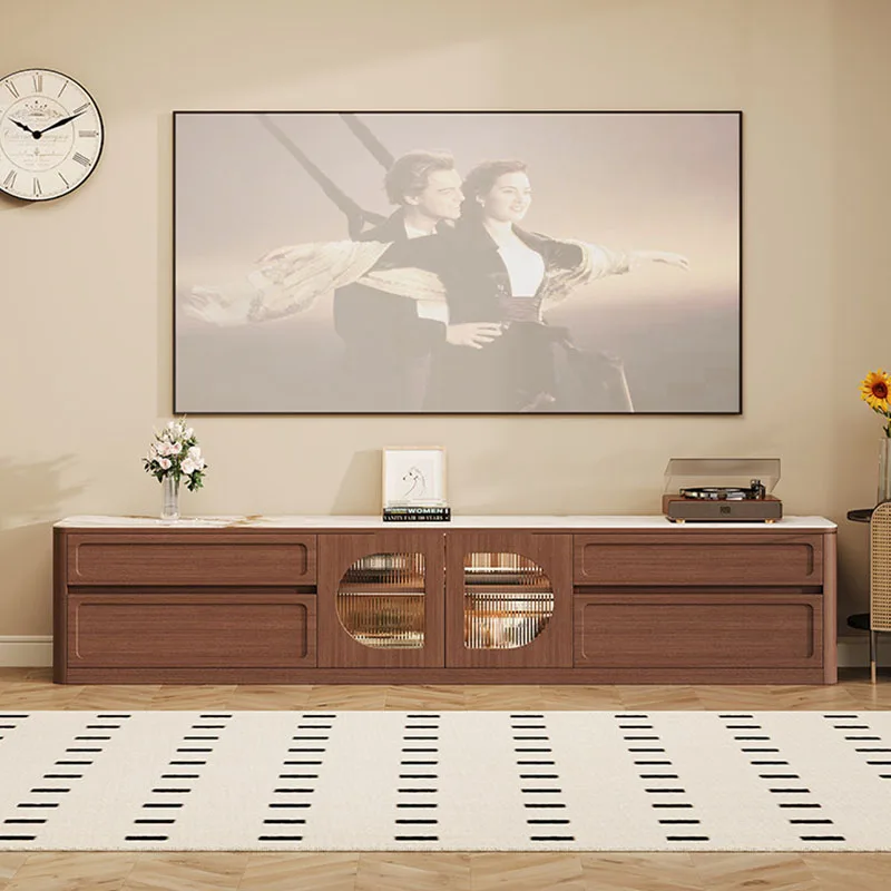 wood modern tv table mobile living room luxury display organizer universal storage tv stands designer muebles home furniture