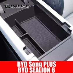 For BYD Seal U Sealion 6 Song Plus DMI 2024 Accessories Storage Box Stowing Tidying Glove Auto Accessories Non-Slip