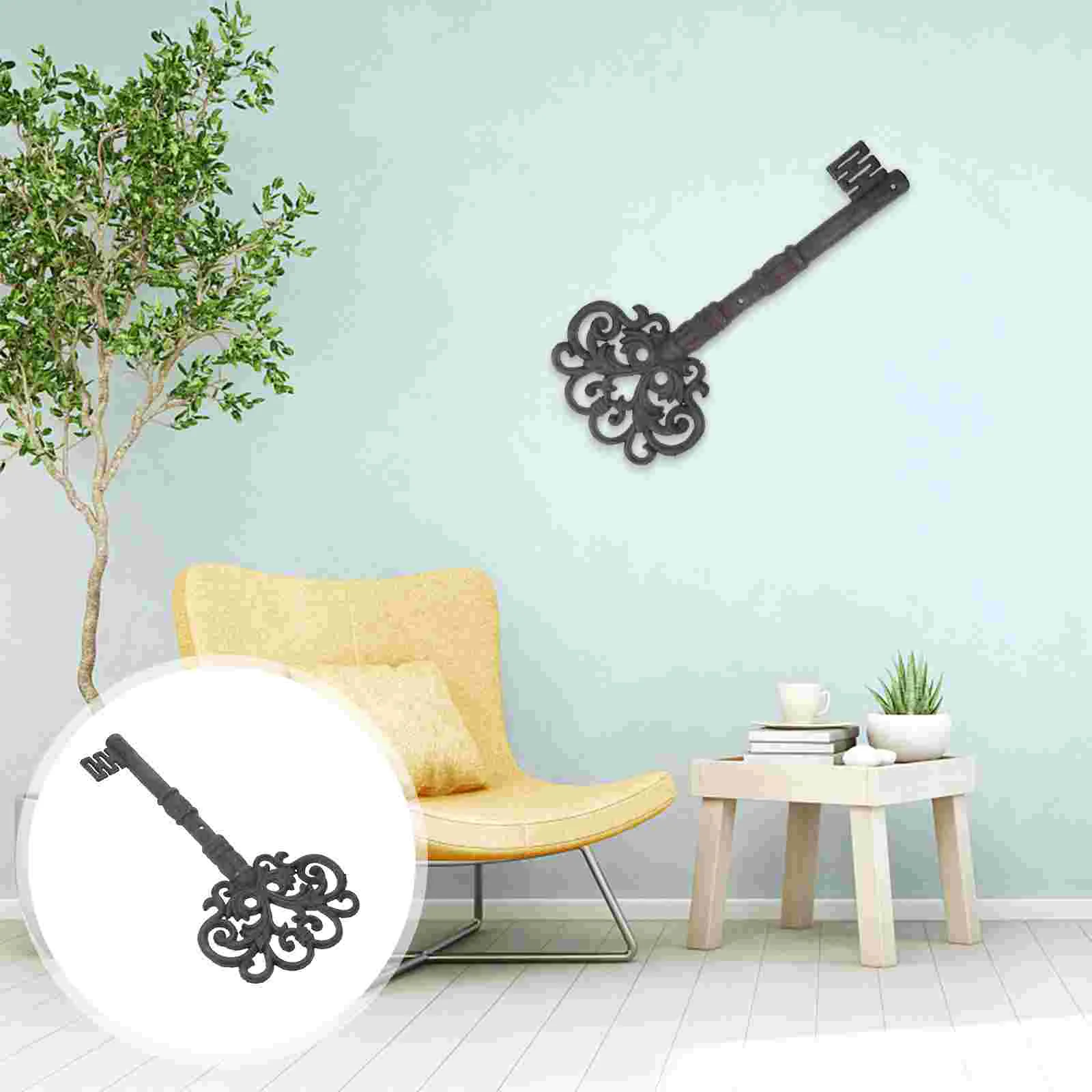 

Cast Iron Key Accessories Retro Decor Garden Decoration Crafts Household Home Adornment Chain Baby Wrought