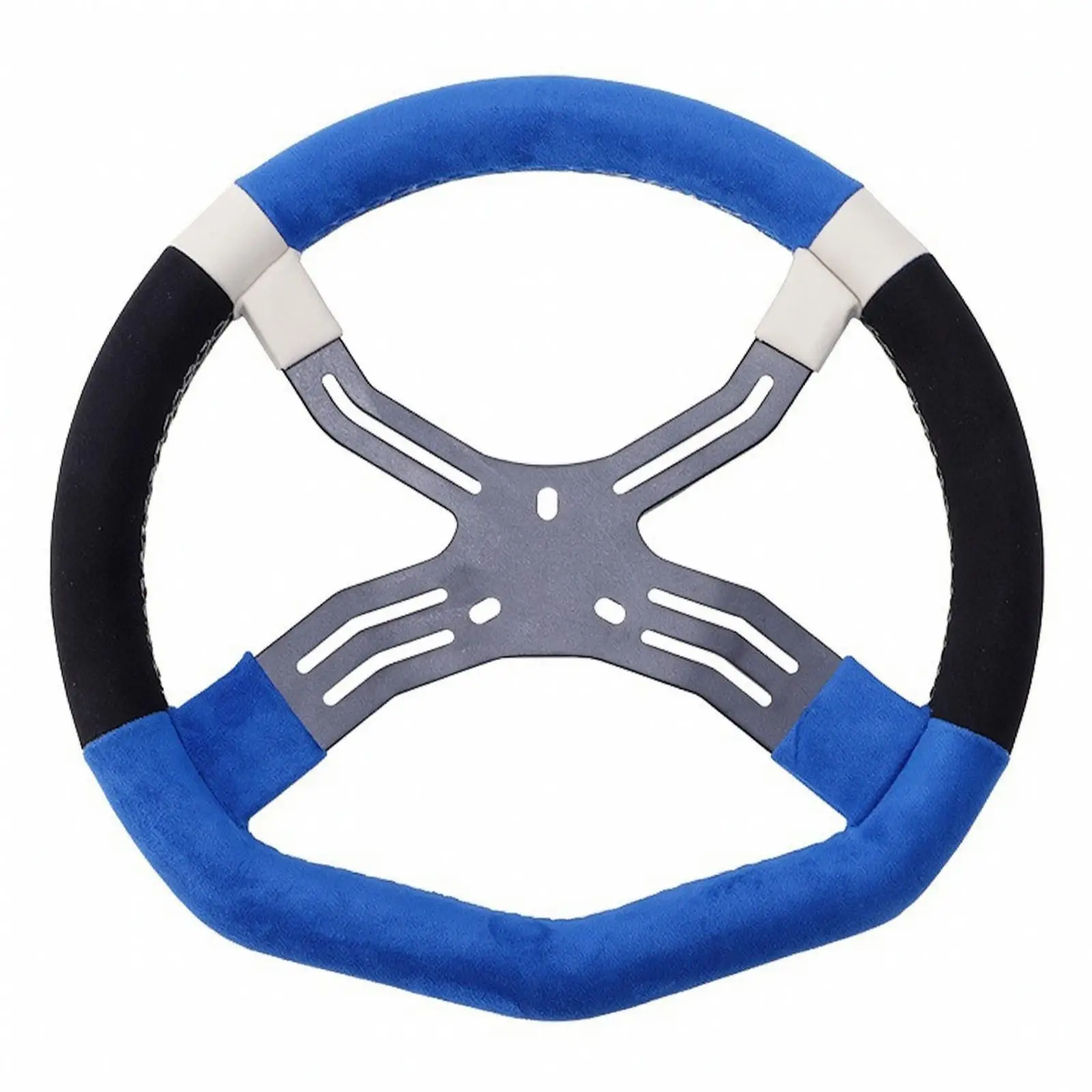 13-Inch Steering Wheel Sturdy Padded Rim Steering Wheel High Strength for Go-Karts, Recreational Vehicles, Sand Cars