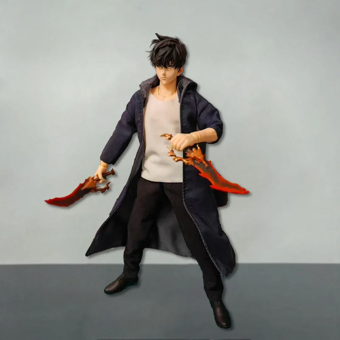 Figura De Acción Sung Jin Woo – Estatua De Anime De 21 Cm De PVC, Personaje De Solo Leveling, Modelo Coleccionable Para Decoración Y Regalo