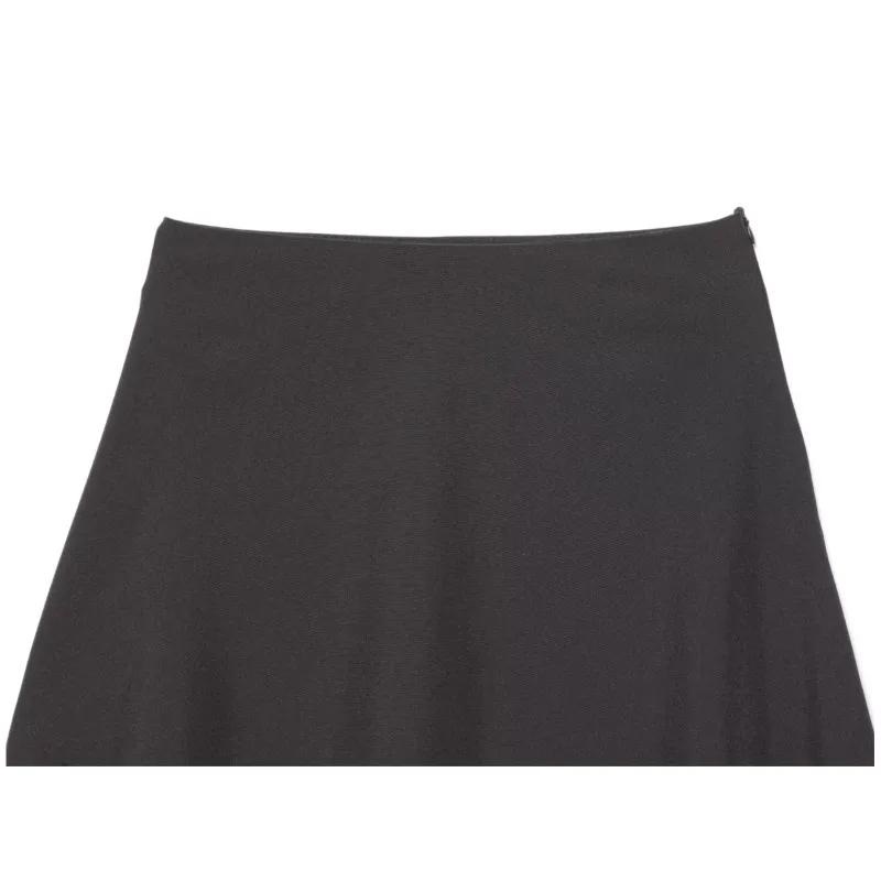 Frauen Asymmetrische Spitze Rock Herbst Neue Mittlere Taille Spitze Trim Seite Zipper Gemischt Mini Rock Dame Mode Kurze Röcke