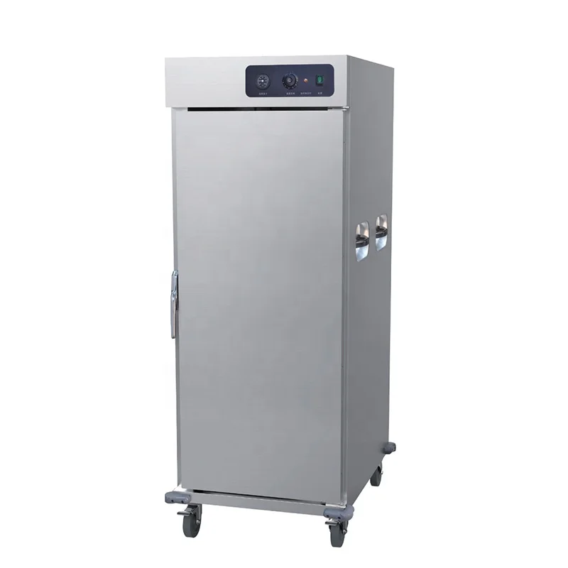 Restaurant Hotel Commercial Food Hot Warmer Heated Holding Cabinet Trolley Mobile Food Warmer Banquet Cart