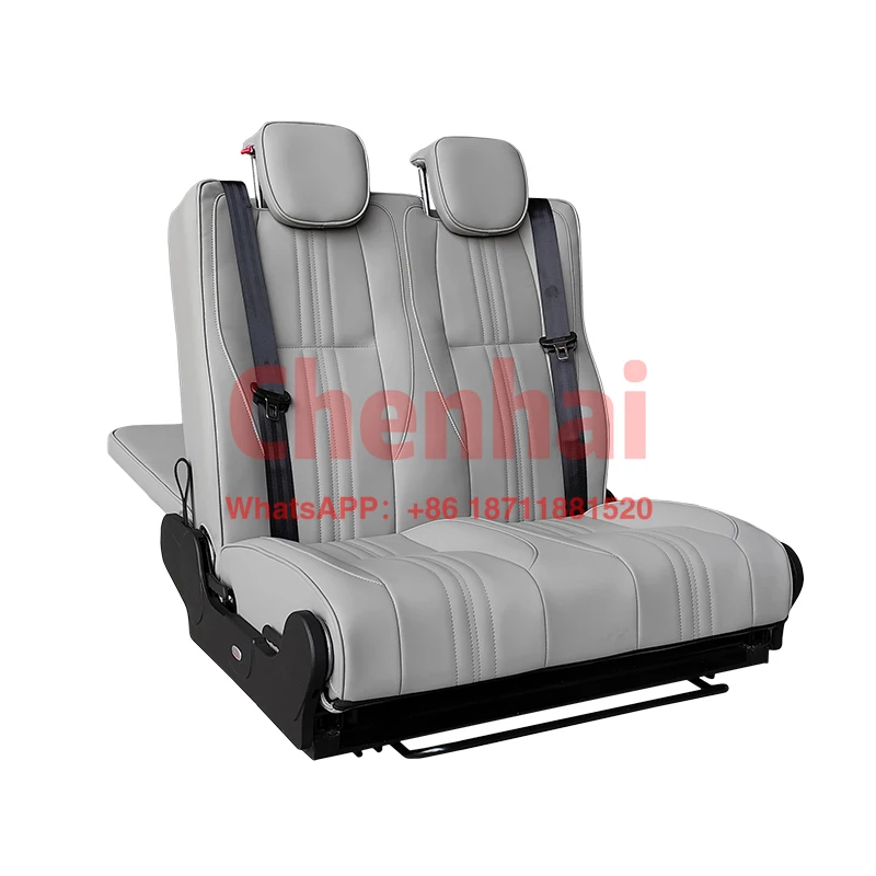 Customize Multifunctional Flat Seat Bed For Caravans And RVs Leather Passenger Modified Car Seat Accessory For Campervans